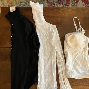 Wolford 3 pack clothing: 2 body suits, 1 corsage